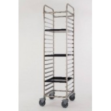 CARRELLO IN INOX PORTA 20 TEGLIE 60X40 CM