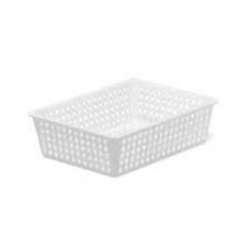 CESTA RETTANGOLARE FORATA 40x30x10CM