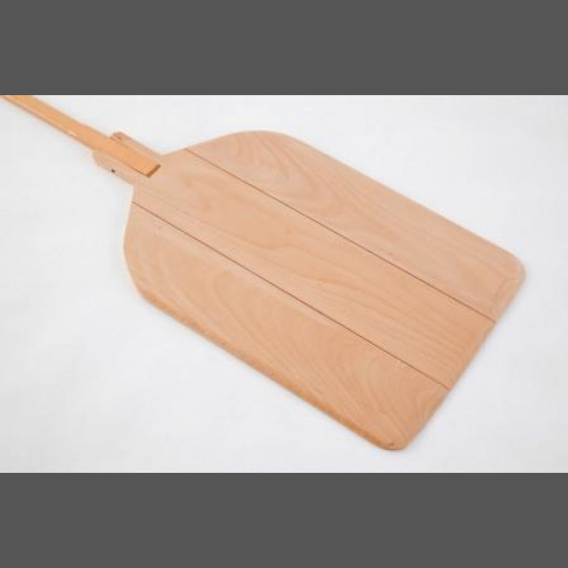 Pala pizza in legno di faggio 40x60 con manico 137cm Il Legno di Faggio  conferisce calore all´ambiente e si combina molto bene sia in arredamenti  moderni che classici. Pala realizzata da 3
