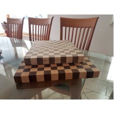 Tagliere a scacchi faggio/noce
